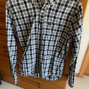 Men’s hollister long sleeve button down medium